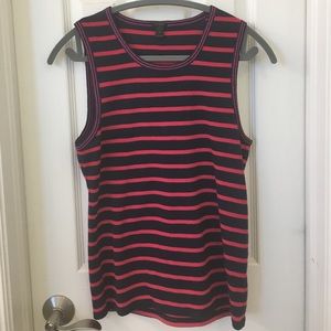 NWOT JCrew nautical tank with sparkly trim